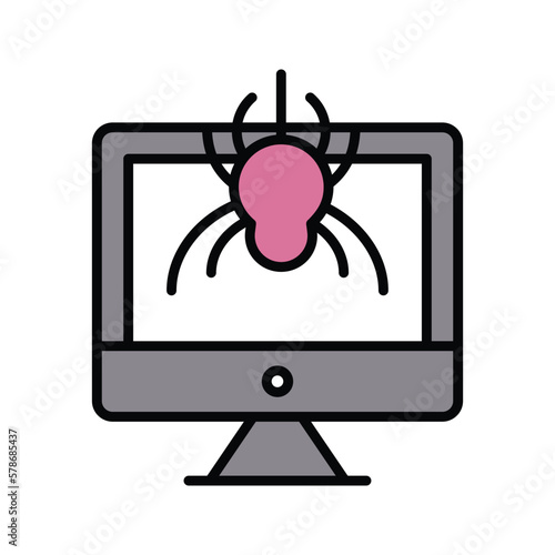 antivirus system icon vector stock