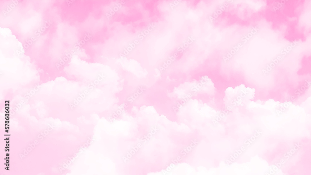 Beautiful white clouds and pink sky. Beautiful pink sky and clouds in the summer day