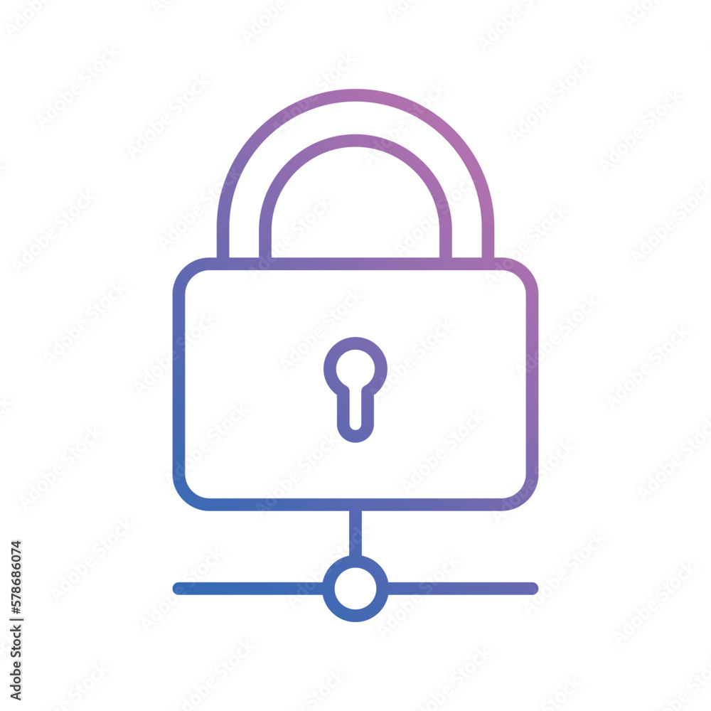 network security icon vector stock network security icon vector stock