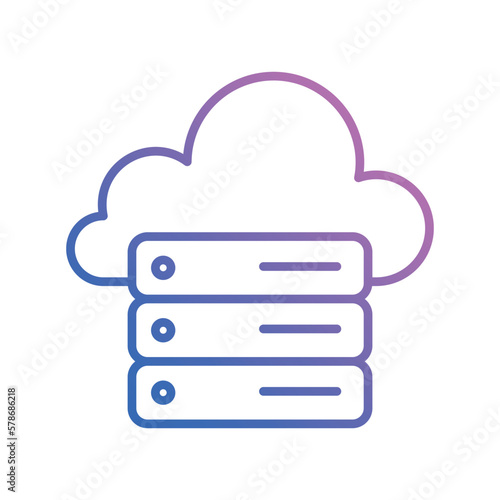 web hosting icon vector stock