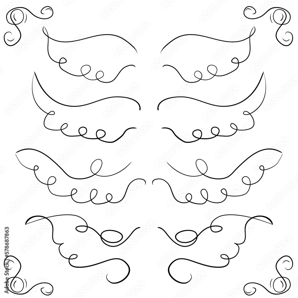 Sketch of angel wings. Angel feather wing, bird tattoo silhouette. Linear flying winged angels, flying heavenly cartoon wings icons
