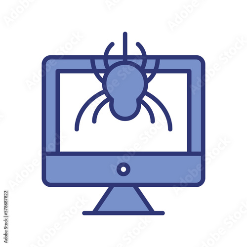 antivirus system icon vector stock