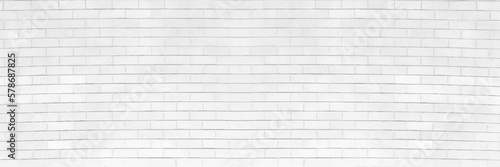 White texture, seamless brick wall. Vintage white brick wall for minimalism and hipster style background and design purpose