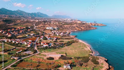 Aerial view of Alagadi Village in Esentepe, Kyrenia, North Cyprus photo