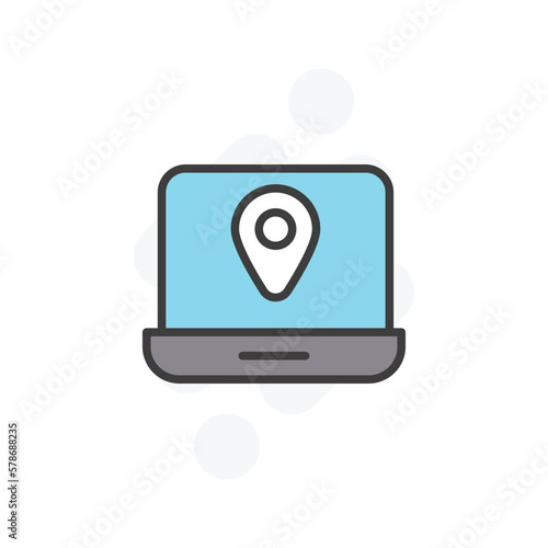 Wallpaper Mural location icon vector stock Torontodigital.ca