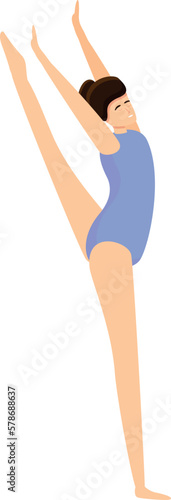 Aerial stunt icon cartoon vector. Circus hoop. Team sport