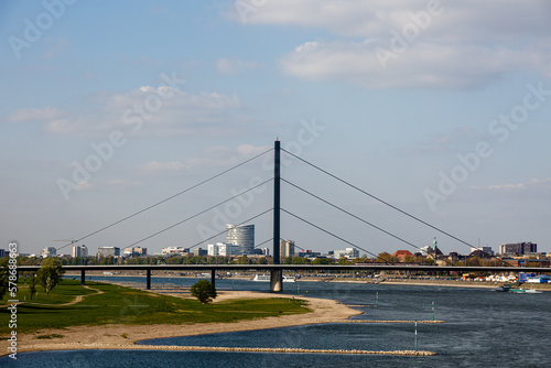 View to bridge and river
