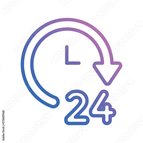 hour icon vector stock