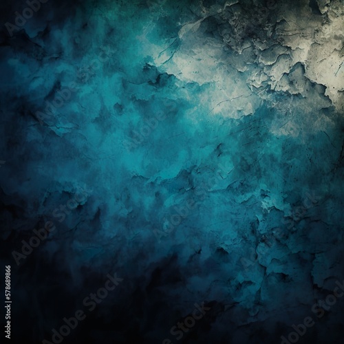 Beautiful grunge grey blue background. Panoramic abstract decorative dark background. Wide angle rough stylized mystic texture wallpaper with copy space for design