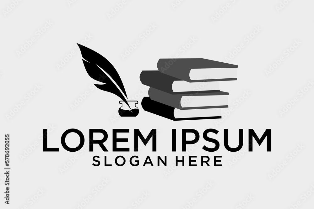open book logo in linear style design for bookstore, book company, publisher, encyclopedia, library, education logo concept open book logo in linear style design for bookstore, book company, publisher, encyclopedia, library, education logo concept