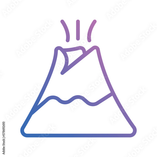 eruption icon vector stock.