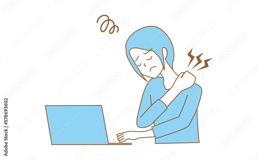 肩こり 女性 リモートワーク 社会人 肩の痛み 肩こり 女性 リモートワーク 社会人 肩の痛み