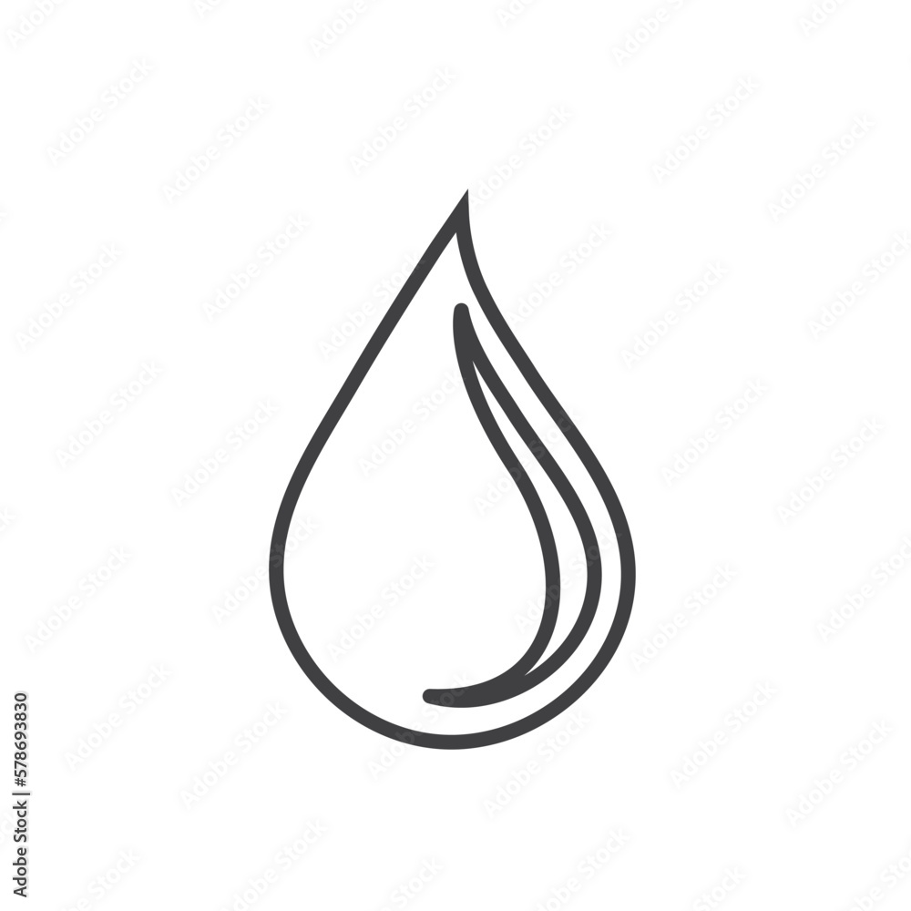 black water drop vector icon element concept design black water drop vector icon element concept design