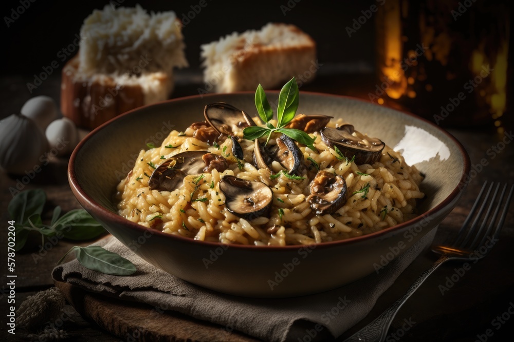 mushroom risotto mushroom risotto