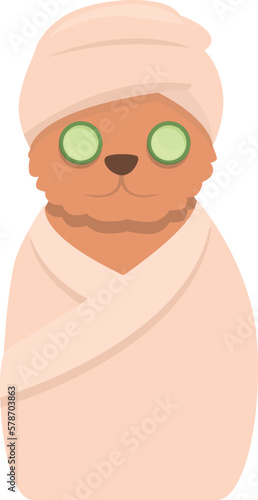 Pet canine icon cartoon vector. Spa animal. Wash care
