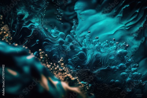 abstraction abstract background with bubbles, generative ai