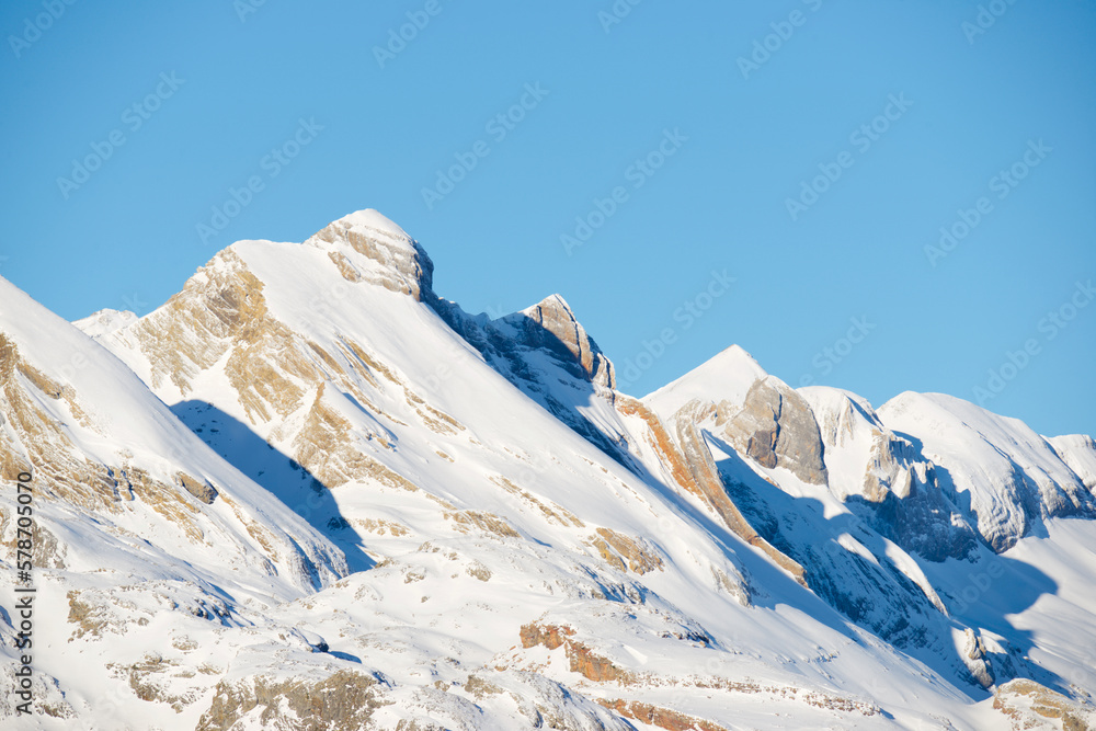 Snow-capped peak in the Pyrenees