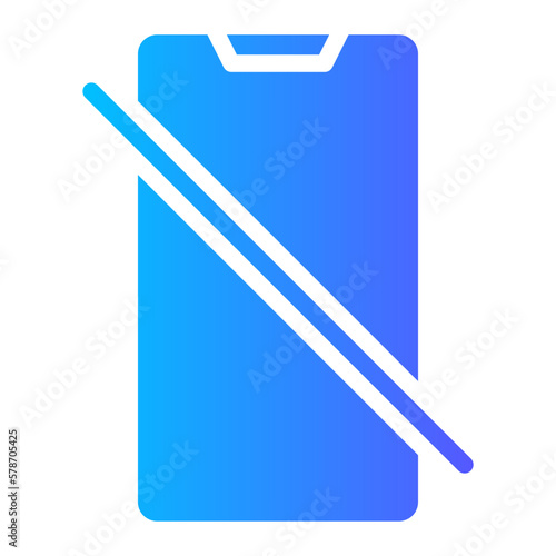 silent mode gradient icon