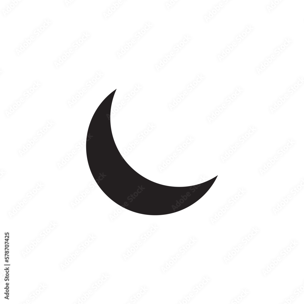 moon logo icon vector template. moon logo icon vector template.