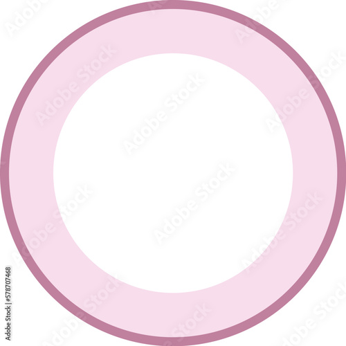 Onion slice flat illustration Vegetable ingredient for pizza