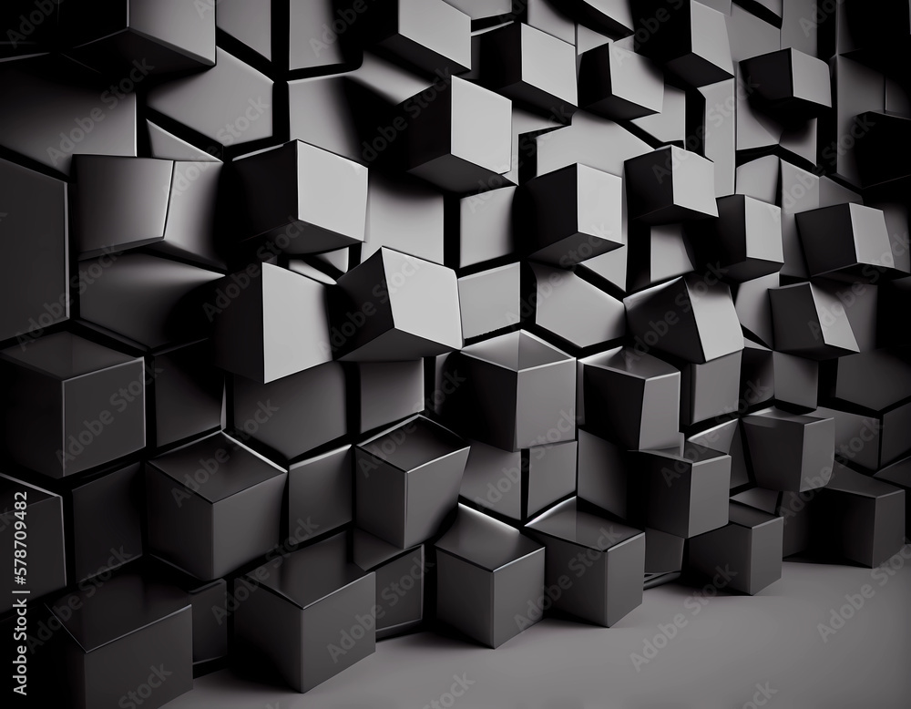 Silver blocks wall cover background design Silver blocks wall cover background design
