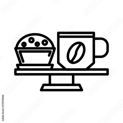 Coffee Muffin Icon Design