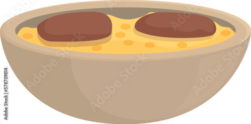 Arab food icon cartoon vector. Camp desert. Cute islamic