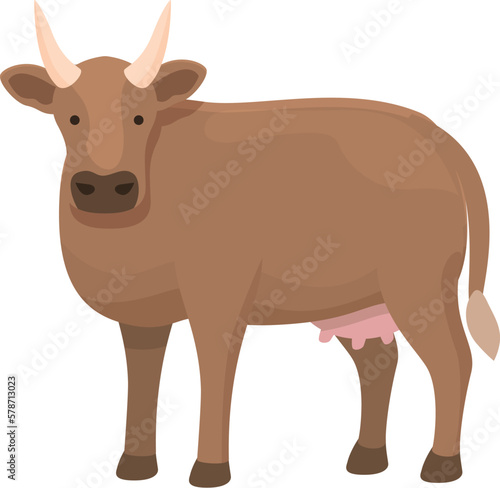 Dairy cow icon cartoon vector. Farm breed. Animal milk