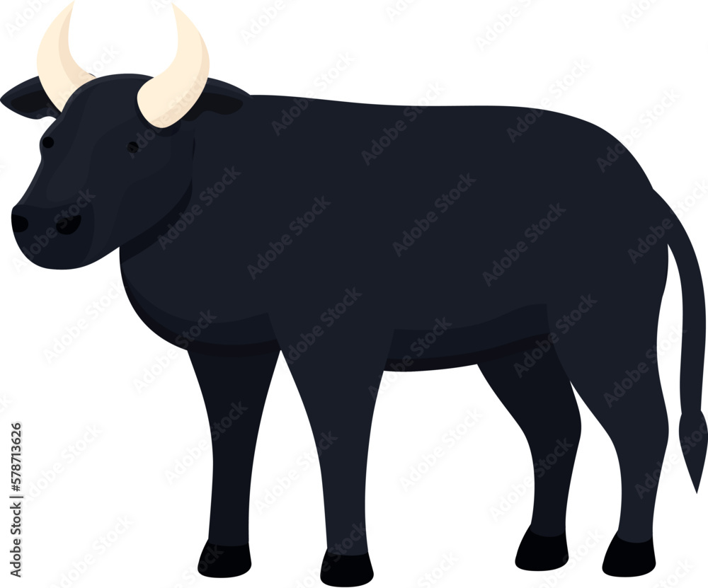 Fototapeta premium Livestock cow icon cartoon vector. Farm animal. Beef field