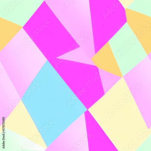 Abstract geometric seamless pattern featuring graphic design cubes, with a seamless background in pale colors, generative ai