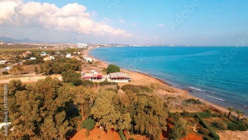Coastline of Boğaz village in İskele region of North Cyprus