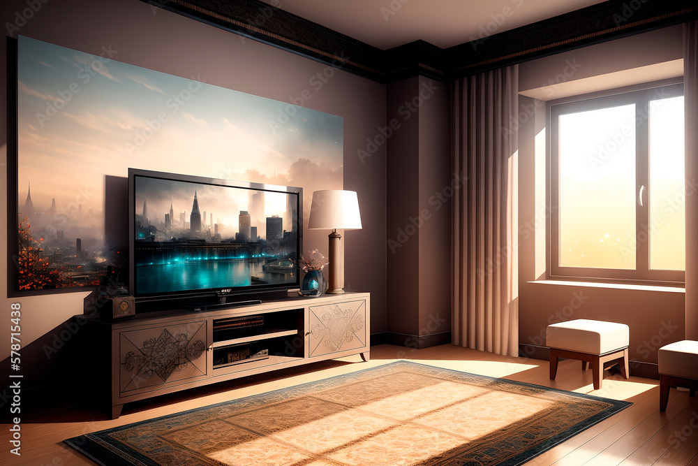 modern interior design, interior elements. Generative ai modern interior design, interior elements. Generative ai