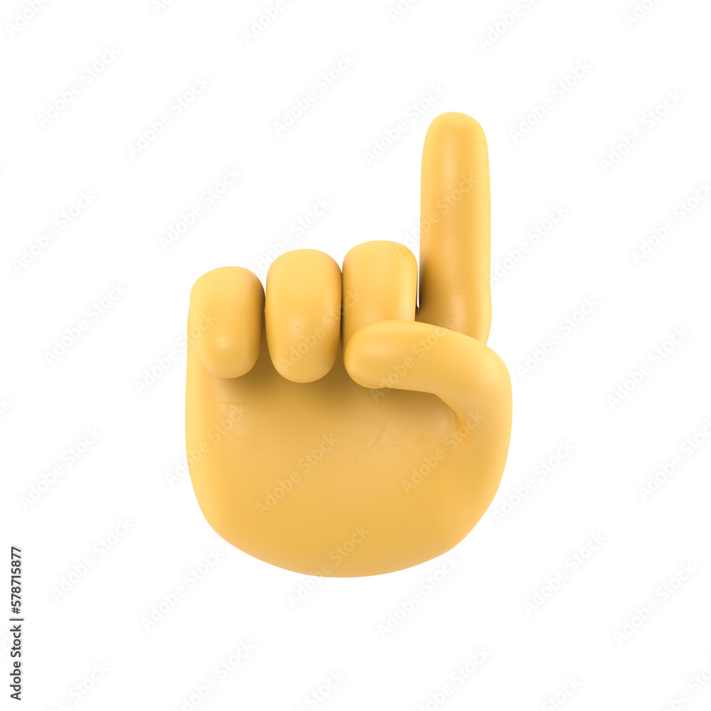 Transparent Backgrounds Mock-up.cartoon Character Hand Pointing Gesture 