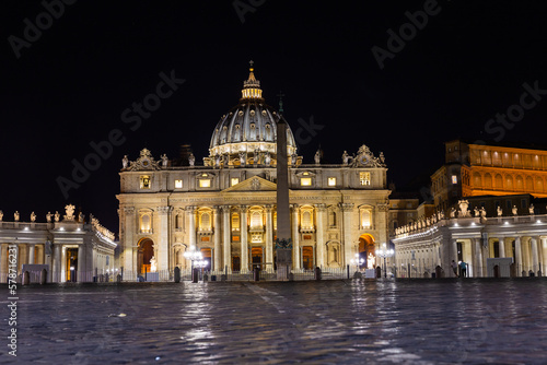 Vatican city in the night