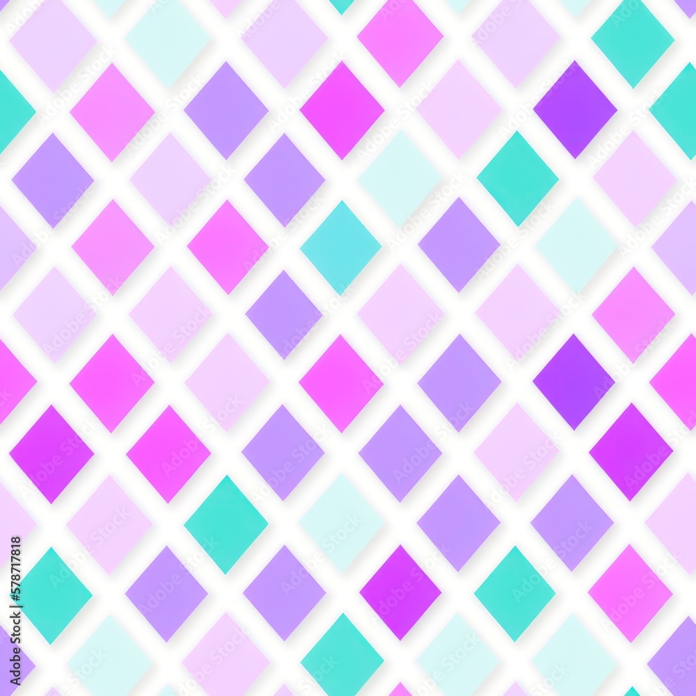 Abstract geometric seamless pattern featuring graphic design cubes, with a seamless background in pale colors, generative ai Abstract geometric seamless pattern featuring graphic design cubes, with a seamless background in pale colors, generative ai