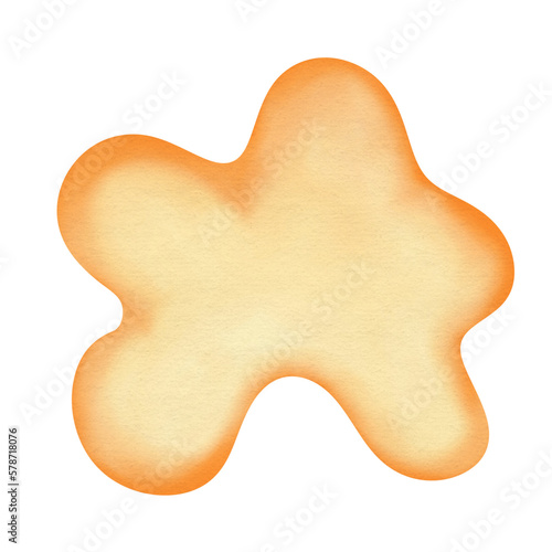 orange splash watercolor background 