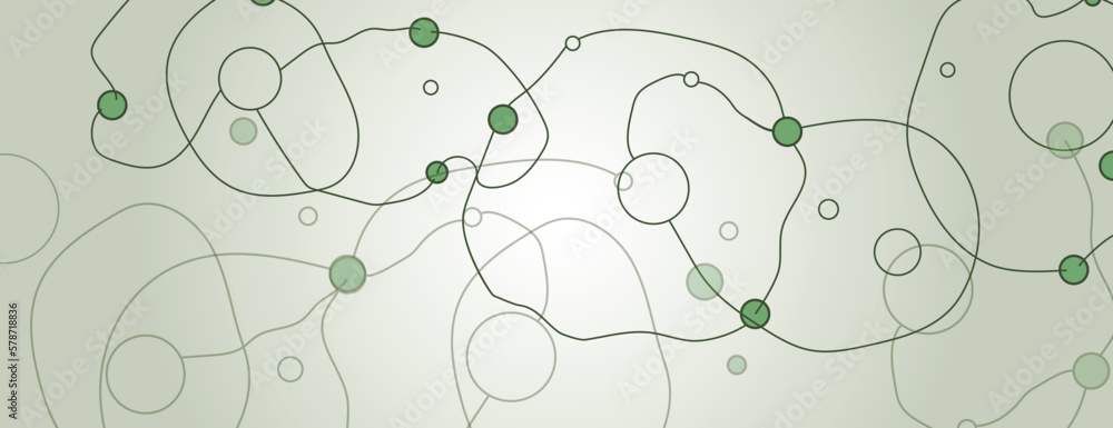 Abstract crossing contour on banner background. Pattern abstract connected shapes with dots. Pattern amorphous minimalist design. Vector illustration. Abstract crossing contour on banner background. Pattern abstract connected shapes with dots. Pattern amorphous minimalist design. Vector illustration.