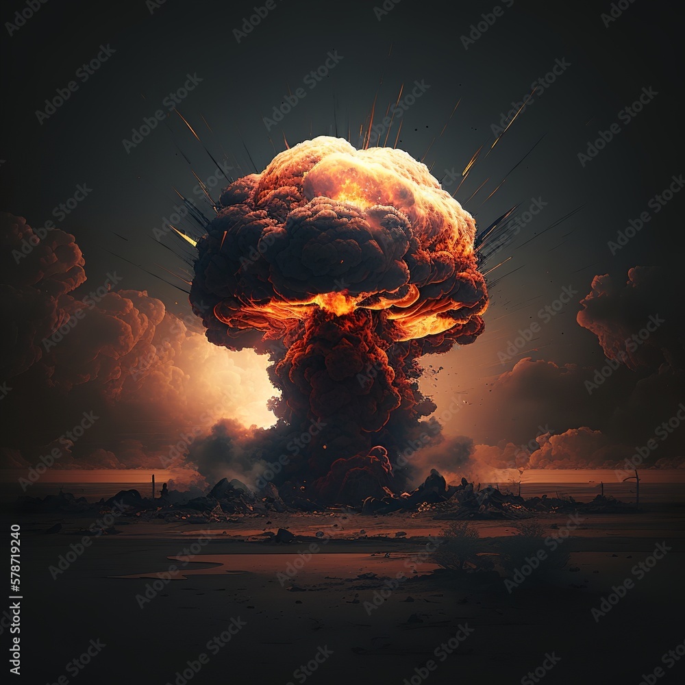 Armageddon the world end nuclear bomb explosion volcanic eruption