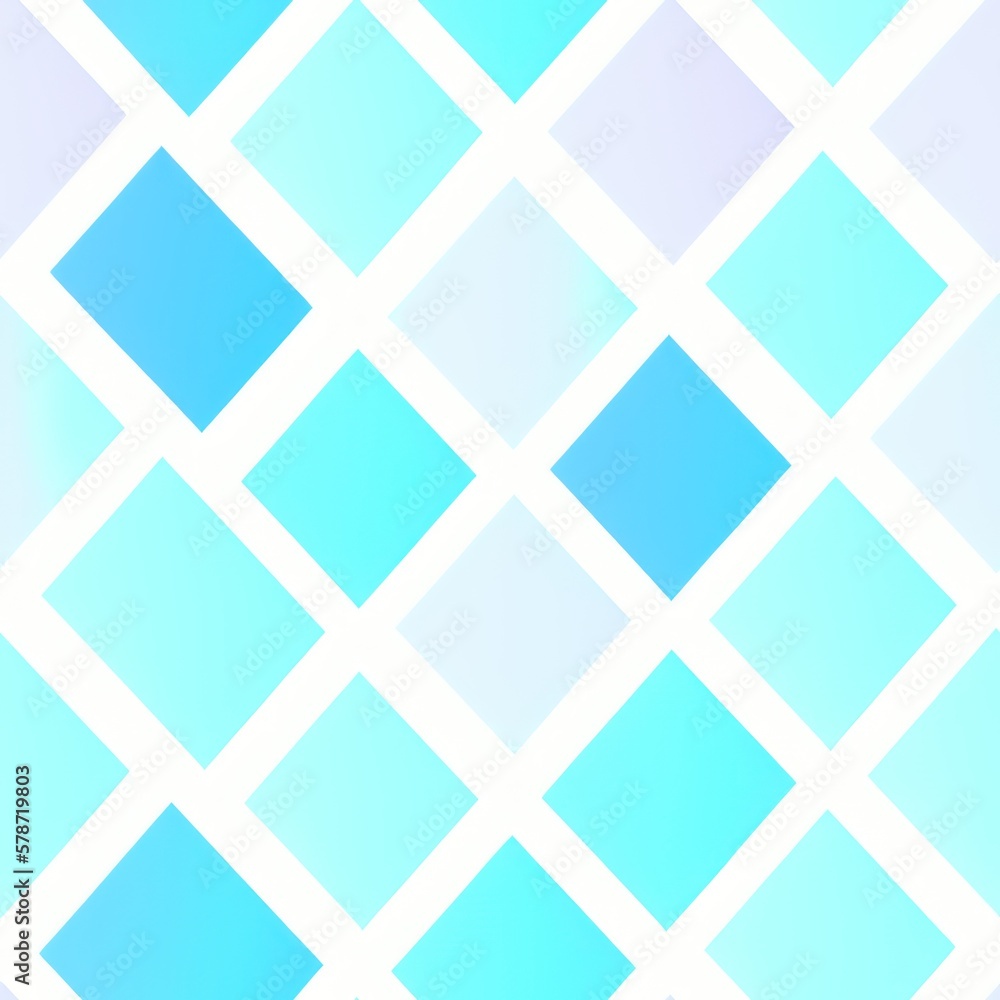 Fototapeta premium Abstract geometric seamless pattern featuring graphic design cubes, with a seamless background in pale colors, generative ai