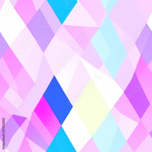 Abstract geometric seamless pattern featuring graphic design cubes  with a seamless background in pale colors  generative ai