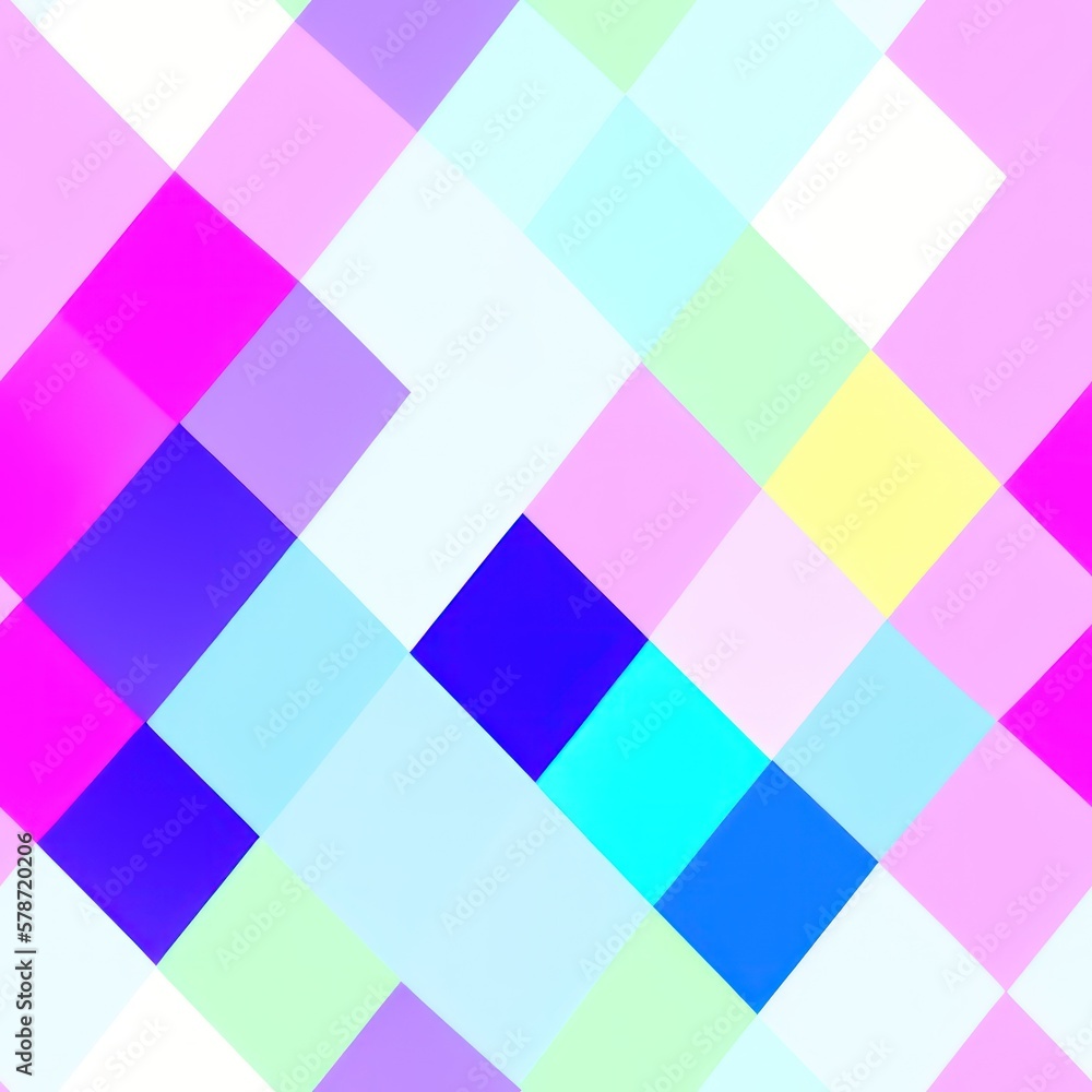 Abstract geometric seamless pattern featuring graphic design cubes, with a seamless background in pale colors, generative ai Abstract geometric seamless pattern featuring graphic design cubes, with a seamless background in pale colors, generative ai