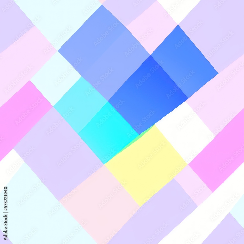 Abstract geometric seamless pattern featuring graphic design cubes, with a seamless background in pale colors, generative ai Abstract geometric seamless pattern featuring graphic design cubes, with a seamless background in pale colors, generative ai