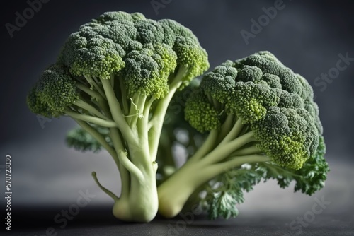 Wallpaper Mural Stems of broccoli. Take use of tried and true recipe methods. A environmentally friendly cooking space. As the broccoli cooks. Generative AI Torontodigital.ca