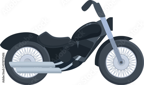 Rider chopper icon cartoon vector. Road bike. Adventure ride