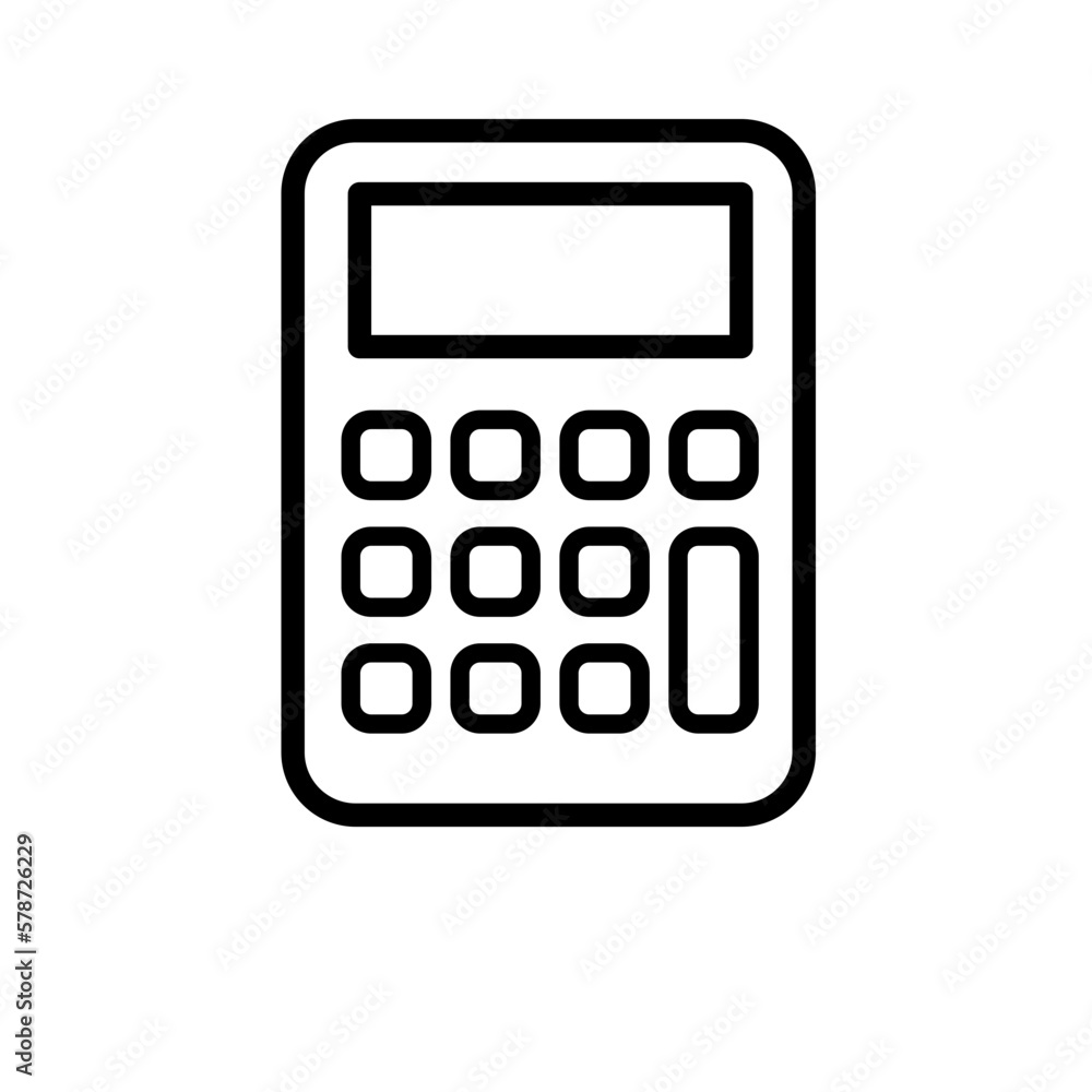 calculator icon vector symbol illustration calculator icon vector symbol illustration