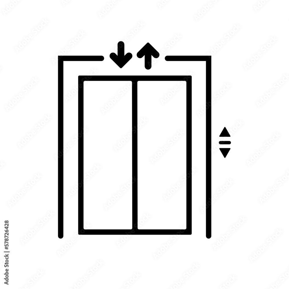 elevator vector icon illustration elevator vector icon illustration