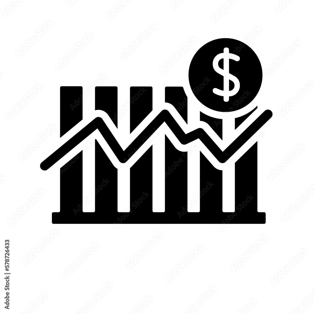 finance stats vector icon finance stats vector icon