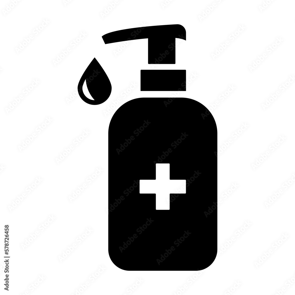 hand sanitizer or washing alcohol gel icon vector hand sanitizer or washing alcohol gel icon vector