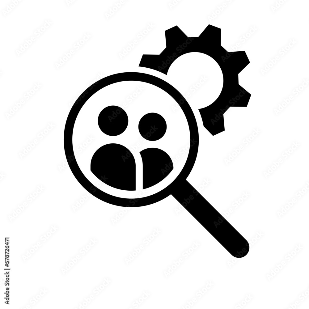 human resources recruitment hr management icon vector human resources recruitment hr management icon vector