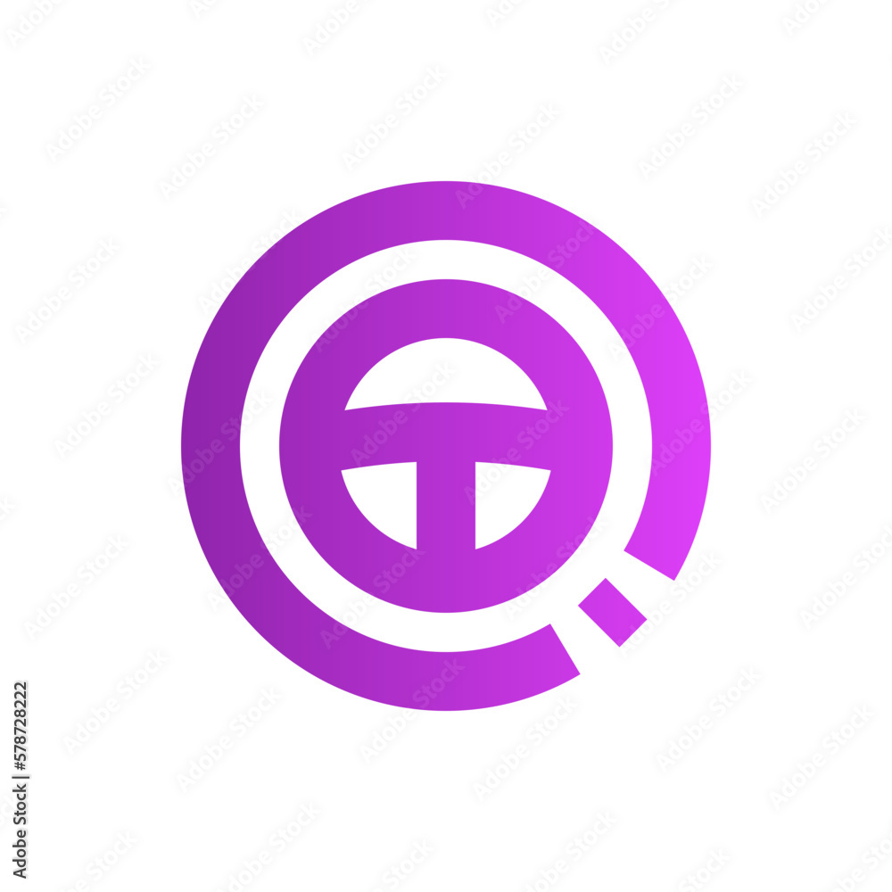 Fototapeta premium steering wheel gradient icon